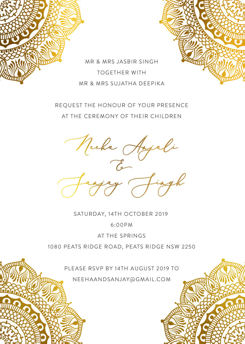 White Vivaha - Wedding Invitations
