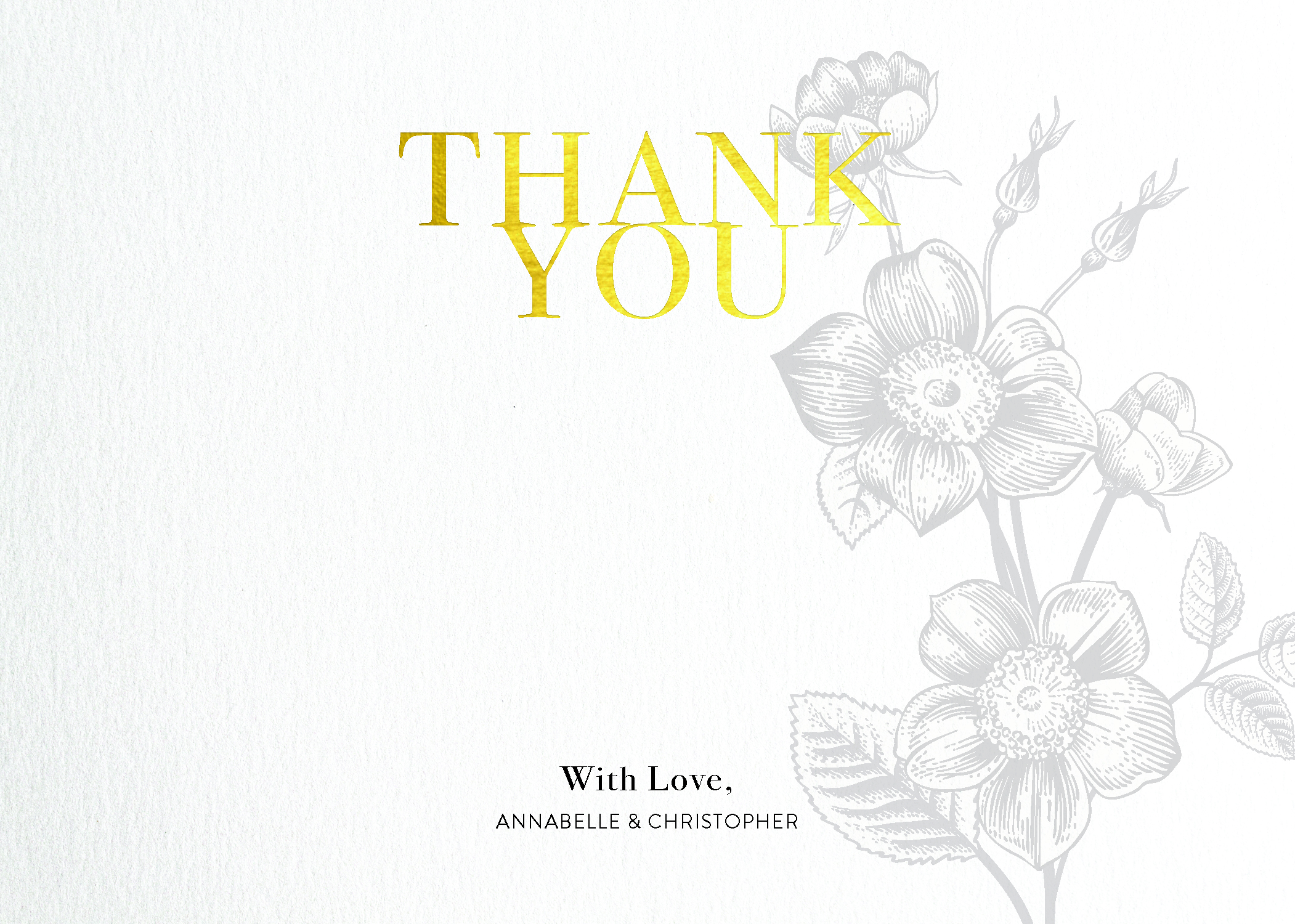 Botany Classic | Real Foil | Thank You Cards