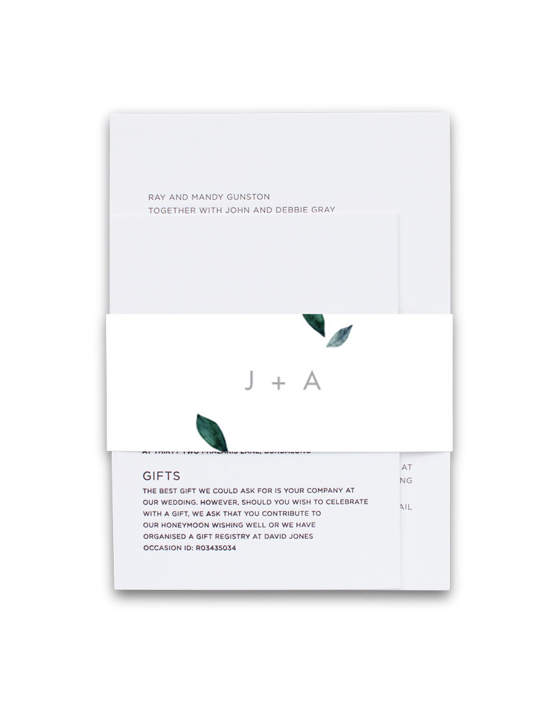 Stylistically Green Belly Bands - Flat Foil design preview