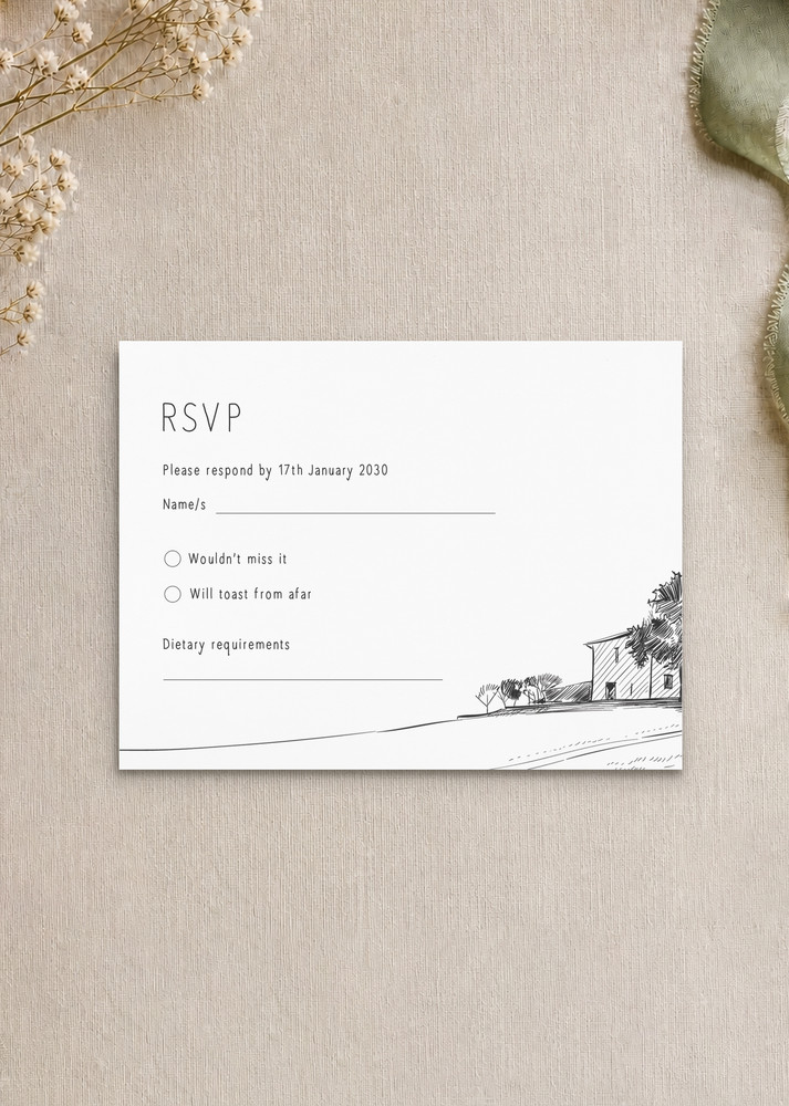 Farmyard Portrait - RSVP Cards