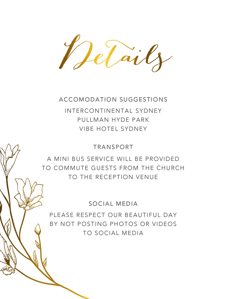 Saint Mary Information Cards - Flat Foil design preview
