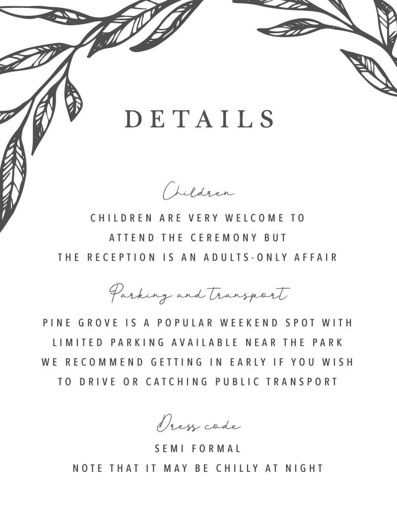 Olea Information Cards - Letterpress design preview