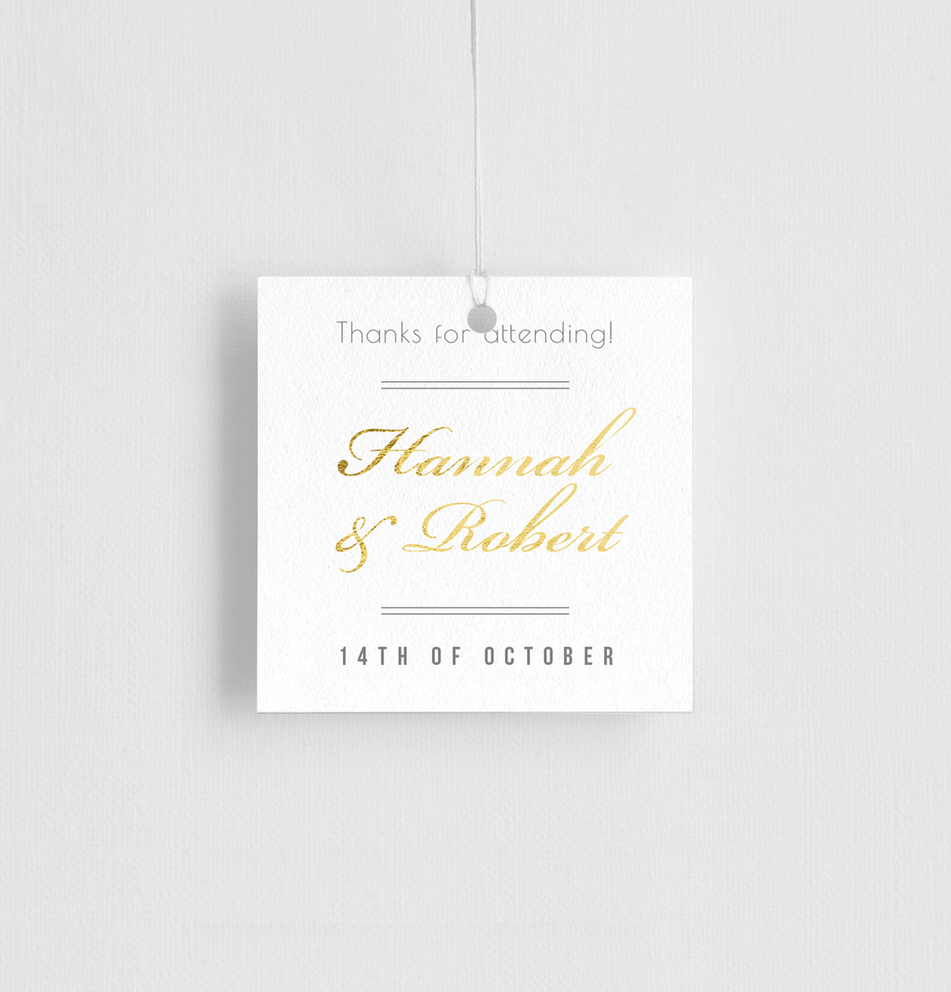 Movie Theatre Gift Tags - Flat Foil design preview