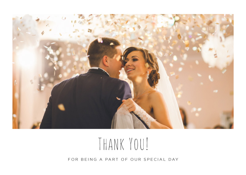 Blank Space - Wedding Thank You Cards