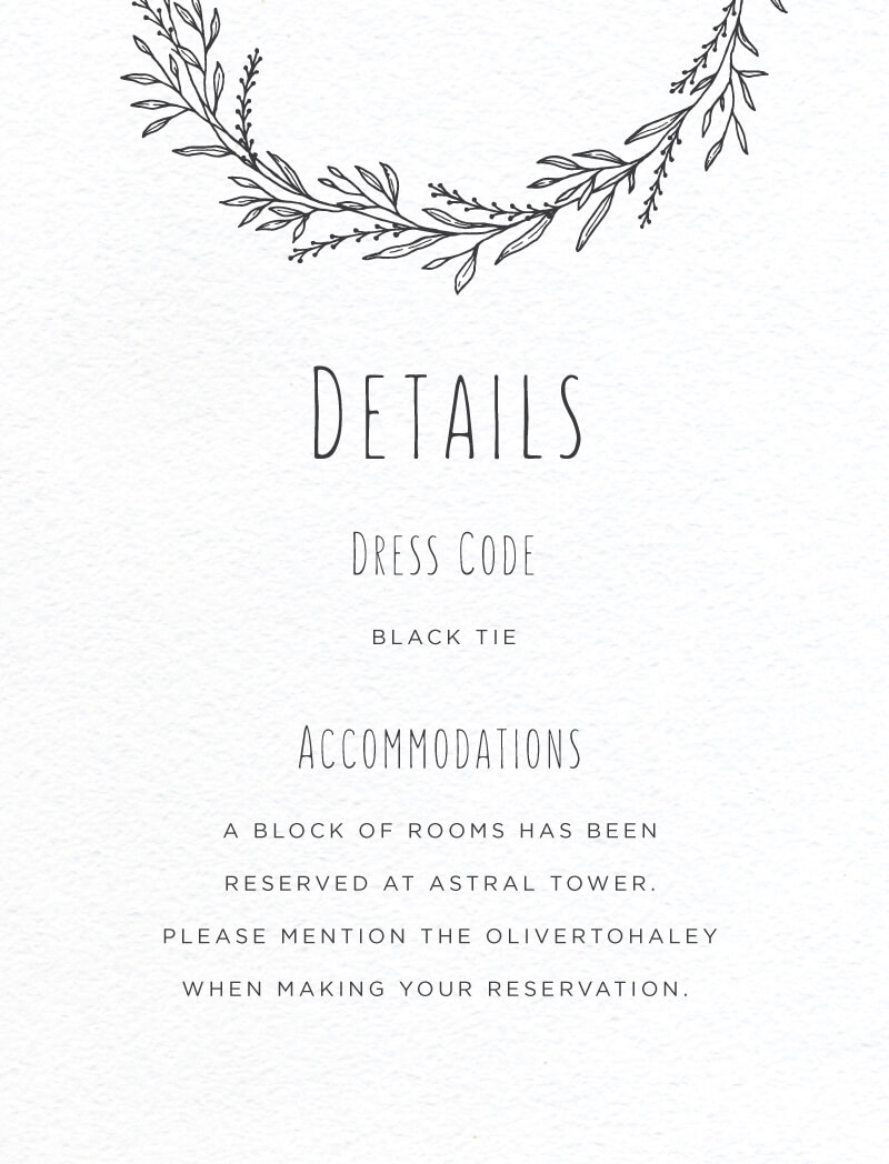 Blank Space Information Cards - Letterpress design preview