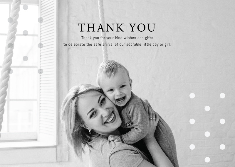 Moms Love DP Baby Shower Thank You Cards