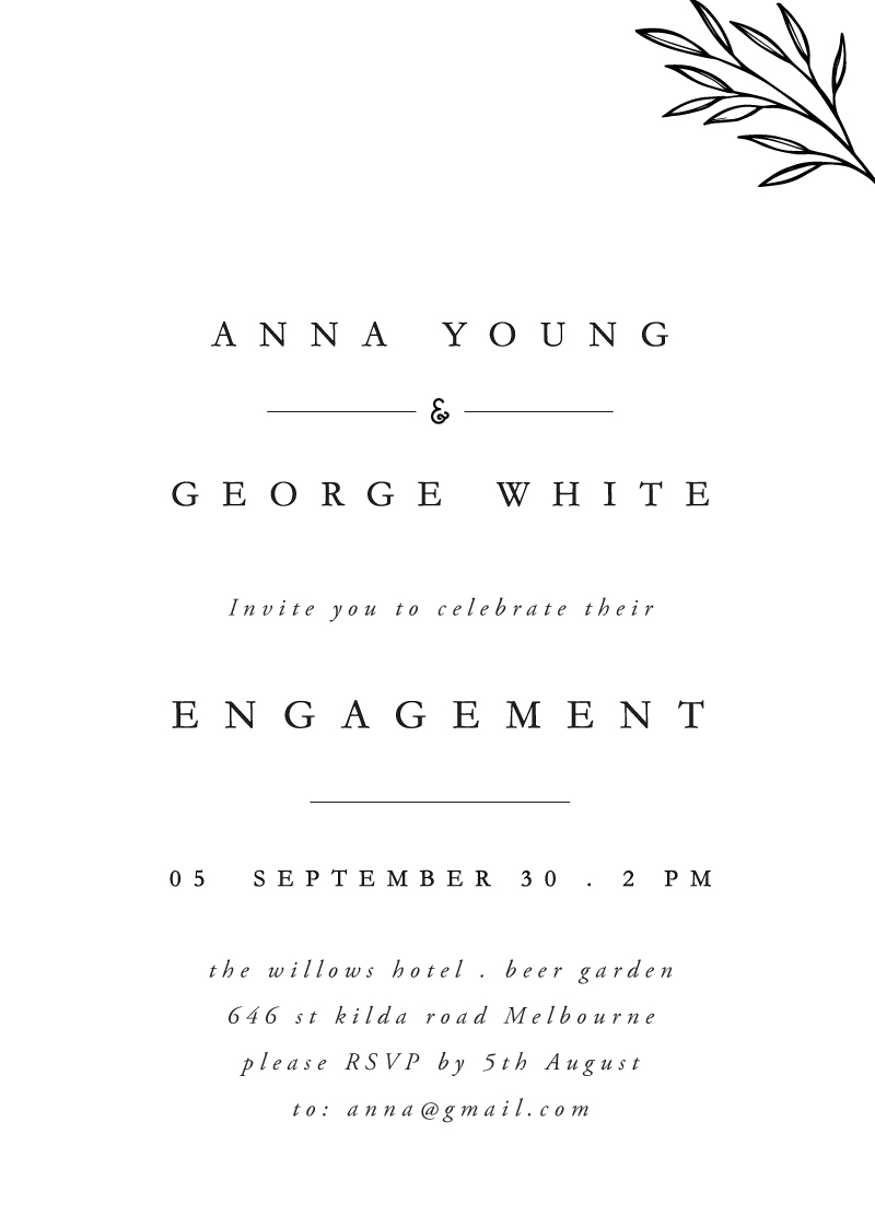 Luna - Engagement Invitations