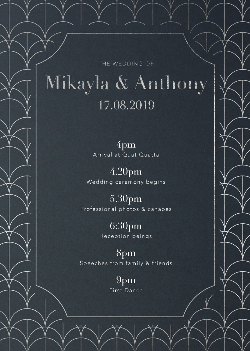 1920 - Wedding Programs