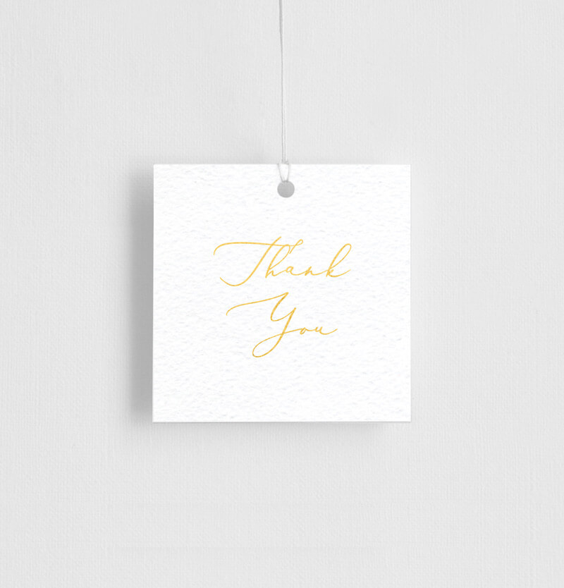 White Vivaha Gift Tags - Flat Foil design preview