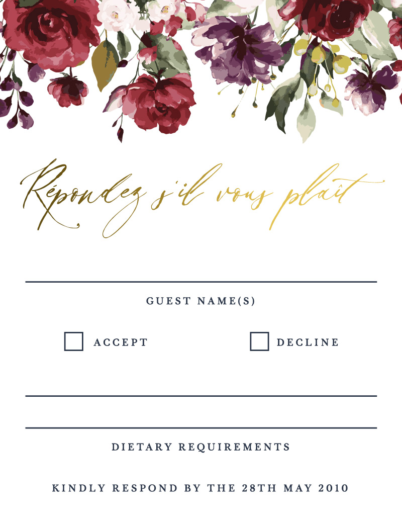 La Butte - RSVP Cards