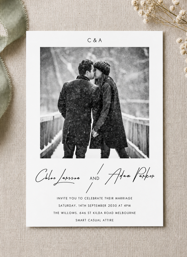Modern Mode Wedding Invitations - Digital Printing design preview