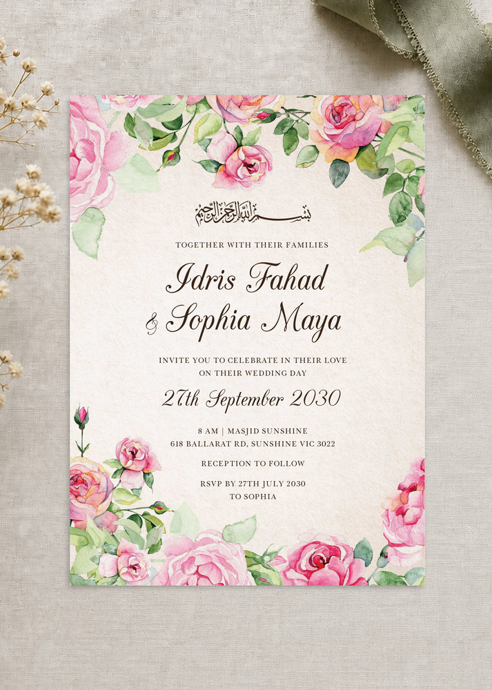 Good Spring Wedding Invitations - Digital Printing design preview
