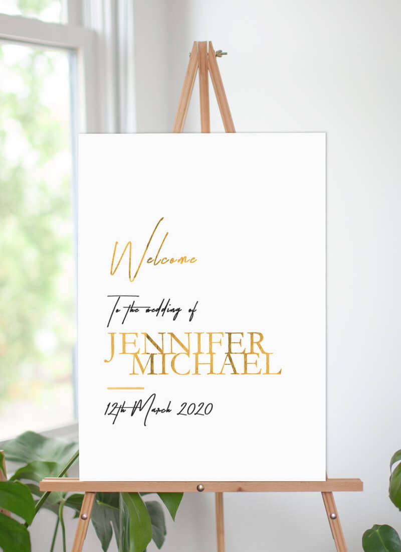 The BWM Wedding Signs - Vinyl Foil design preview