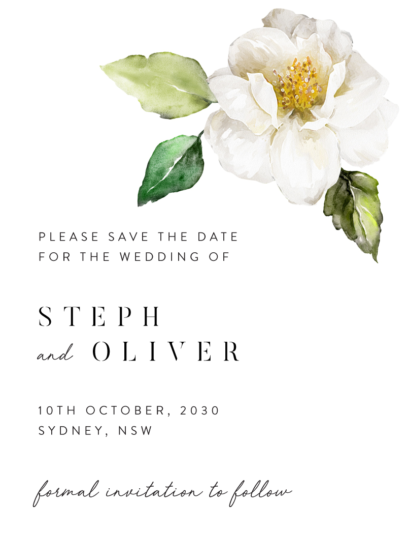 White Garden - Save The Date