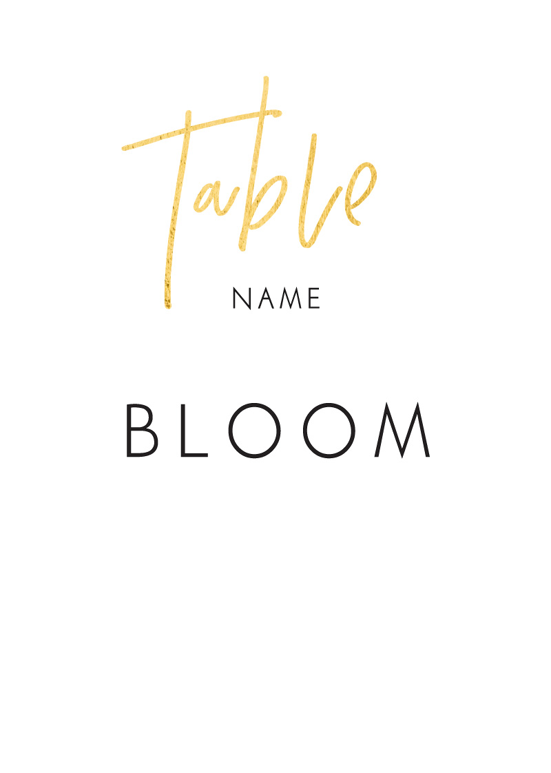 Clair de Lune - Table Numbers
