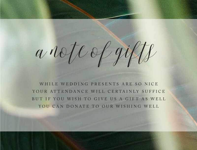 Tropical Leaves Wishing Well - Digital Printing design preview