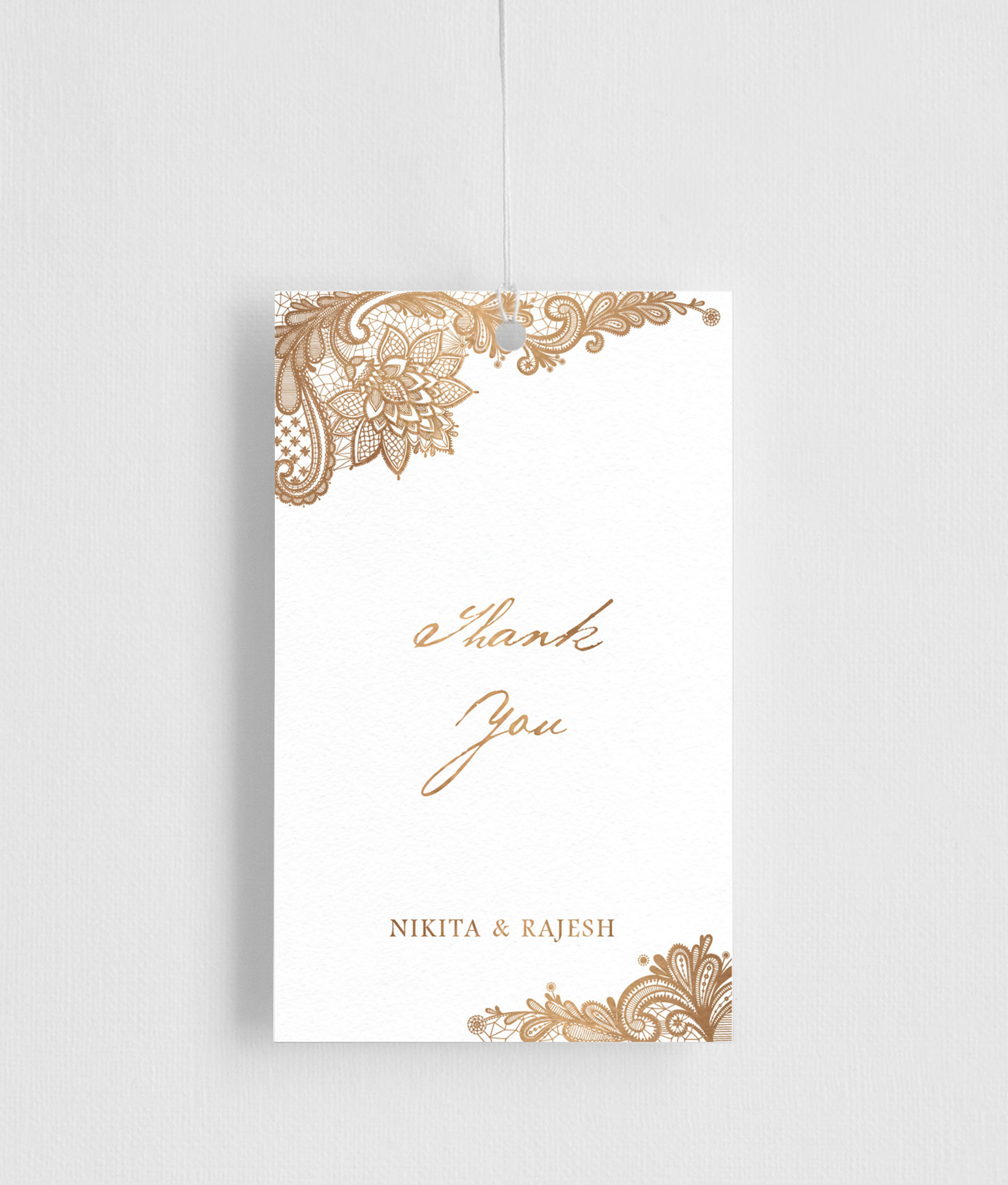 Tirumana Henna Gift Tags - Flat Foil design preview