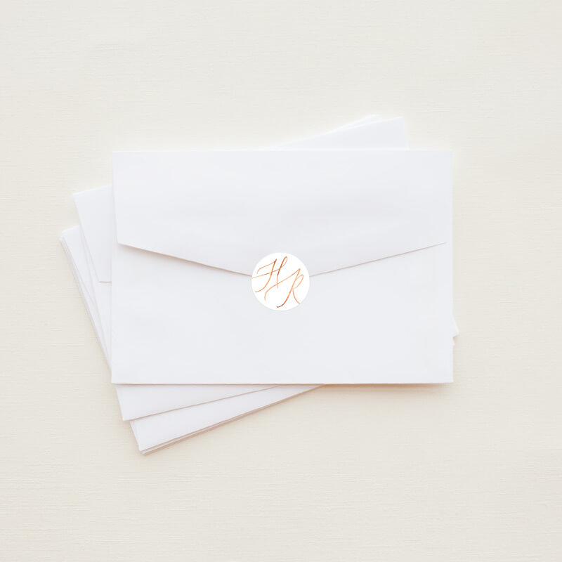 Rose Et Gris Stickers - Flat Foil design preview