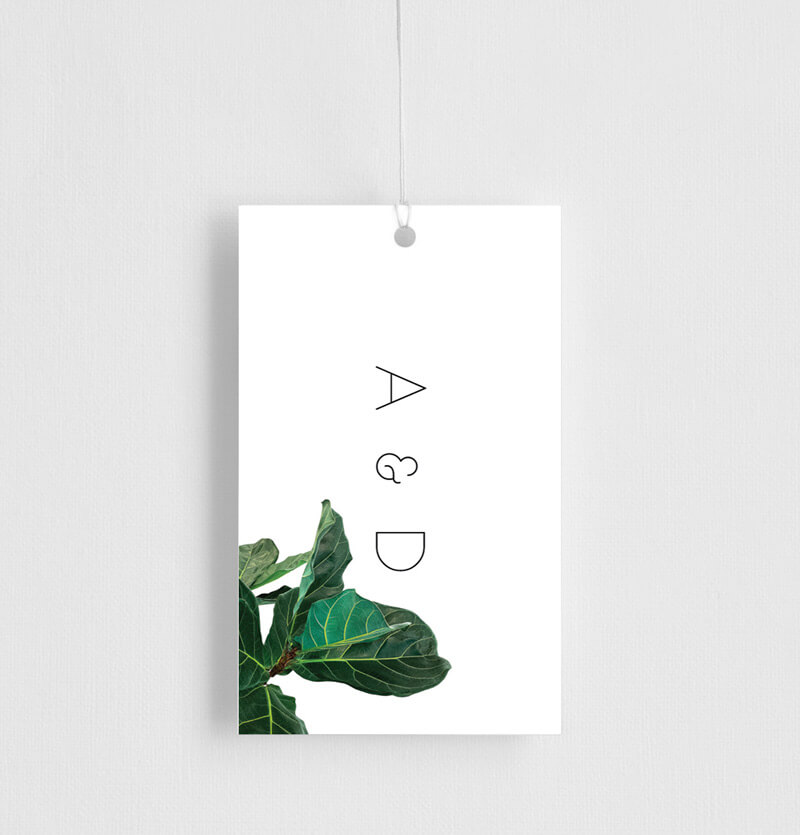 Fiddle Leaf Fig Gift Tags - Digital Printing design preview