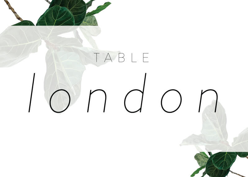 Fiddle Leaf Fig Table Numbers - Digital Printing design preview