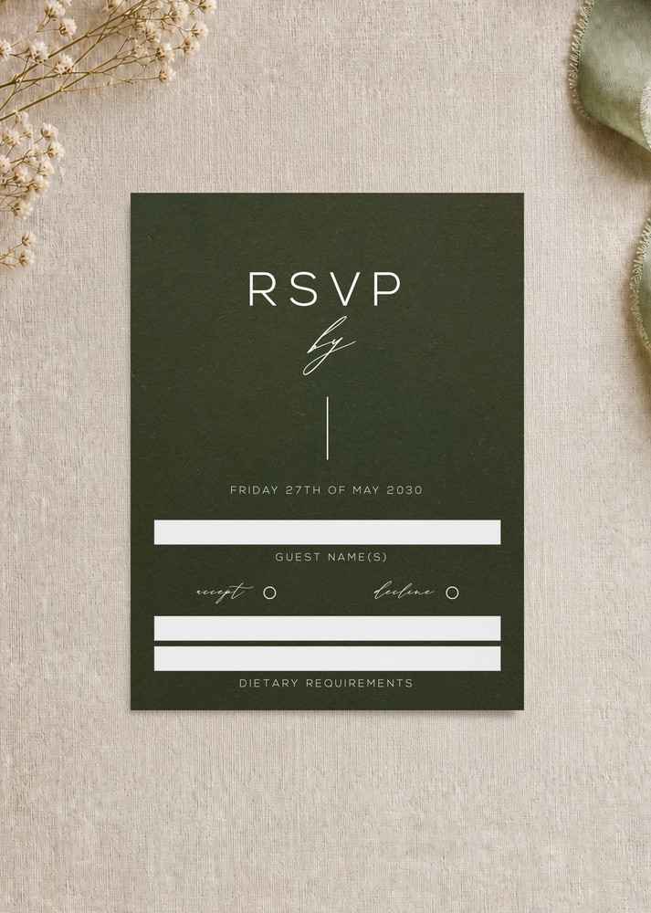 Verde - RSVP Cards