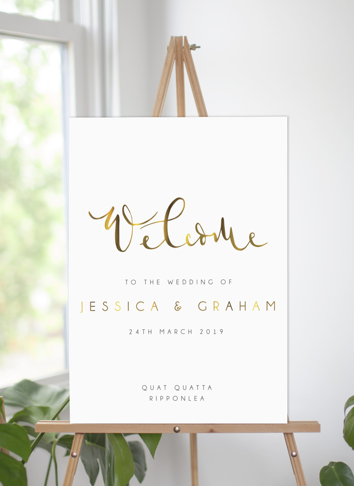 Ink And Nib Wedding Signs - Vinyl Foil design preview