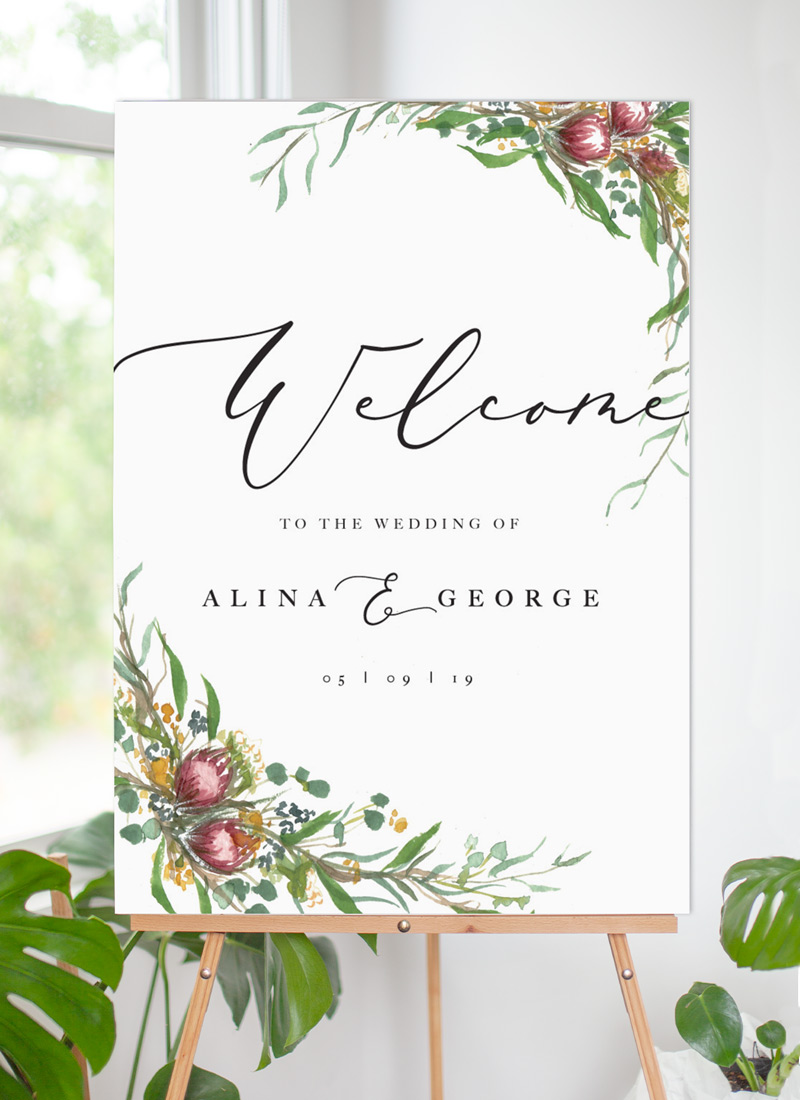Sarulean Wedding Signs - Digital Printing design preview