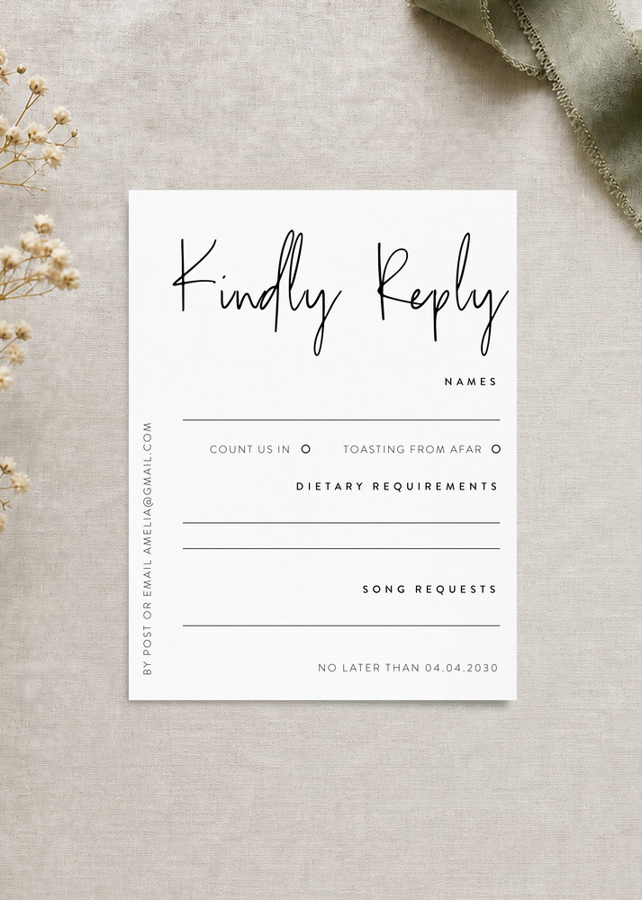 Linear - RSVP Cards