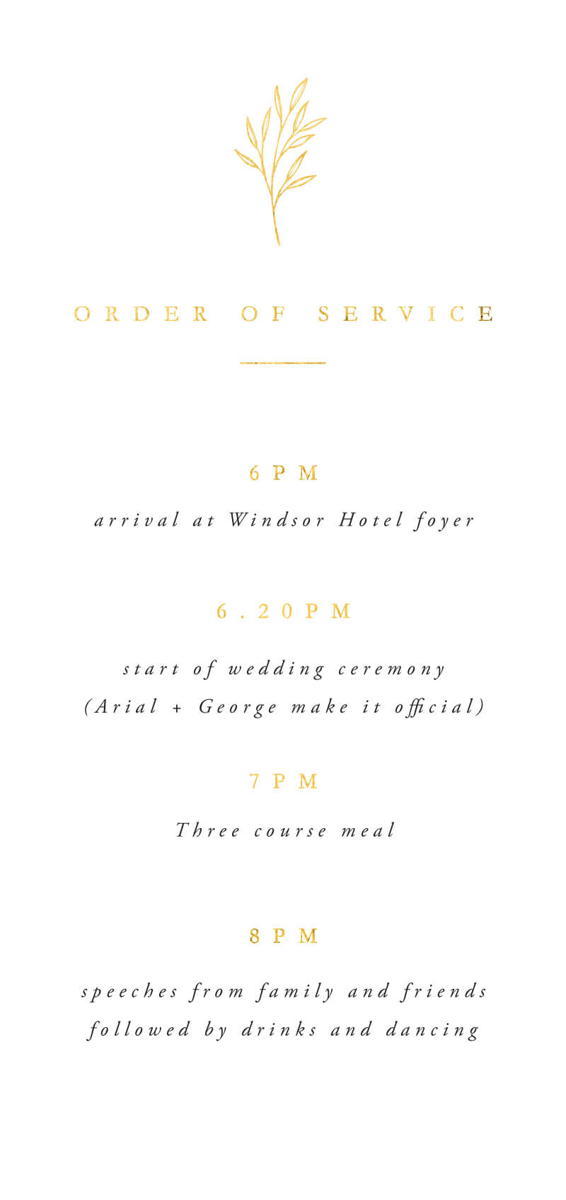 Luna - Wedding Programs