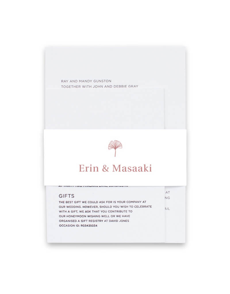 Dancing Ginkgo Belly Bands - Digital Printing design preview