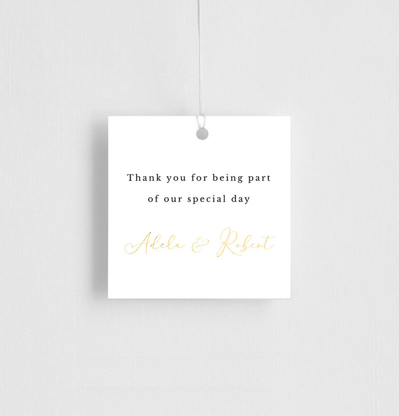 Gold Dust Gift Tags - Flat Foil design preview