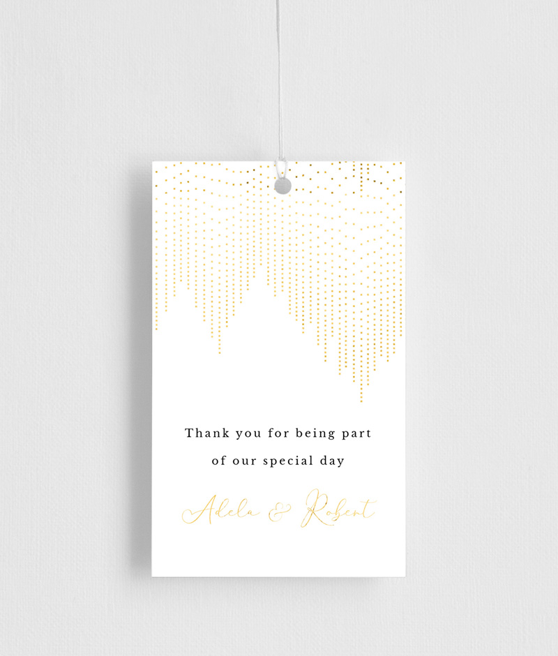 Gold Dust Gift Tags - Flat Foil design preview