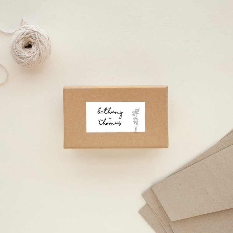 Blanc Bloom Stickers - Digital Printing design preview