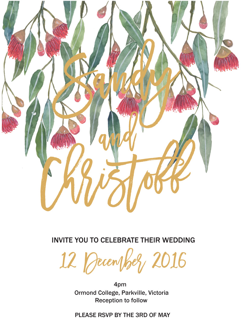 Golden Native Wedding Programs - Flat Foil design preview