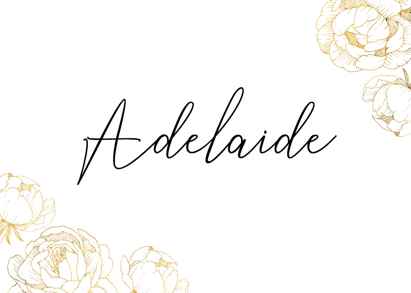 Peony Bloom Table Numbers - Flat Foil design preview