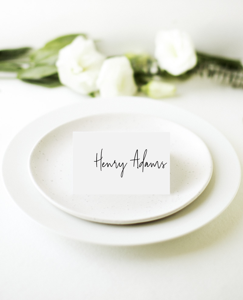 Linear Wedding Place Cards - Digital Printing design preview