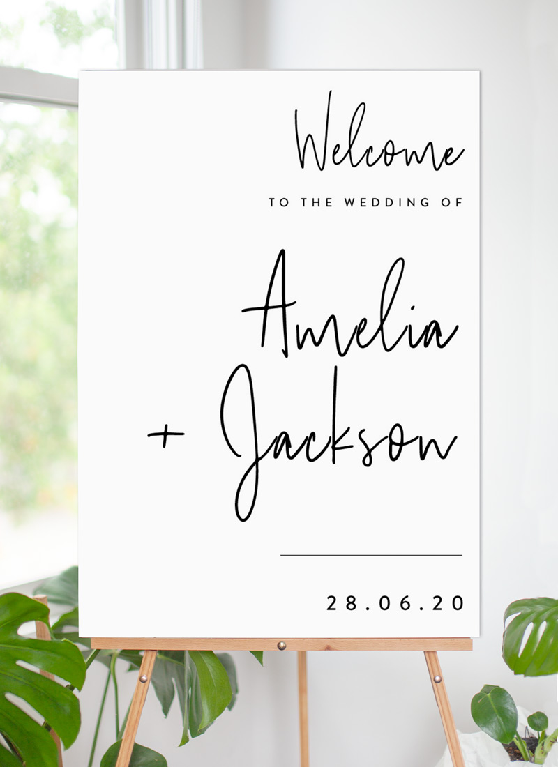 Linear - Wedding Signs