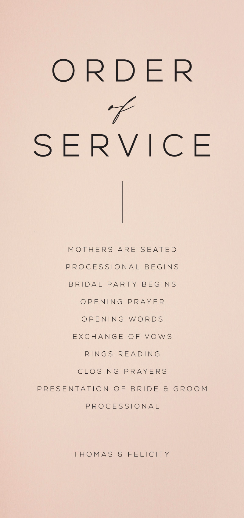 Verde Wedding Programs - Digital Printing design preview