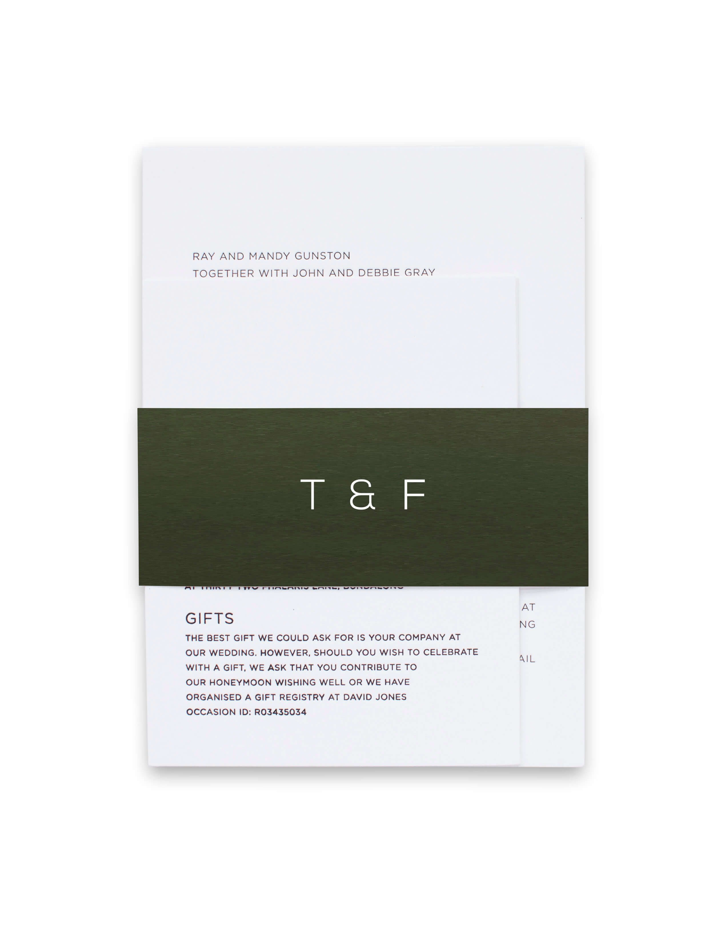 Verde Belly Bands - White Ink design preview