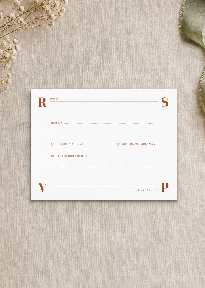 Tawny - RSVP Cards