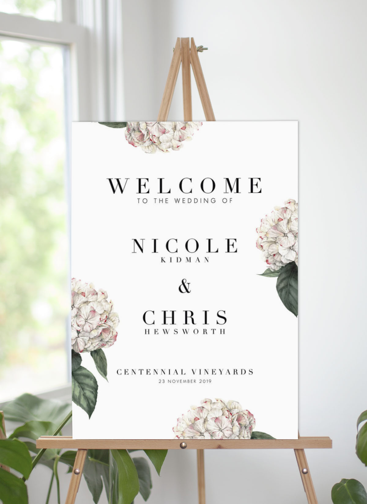Hydrangea - Wedding Signs