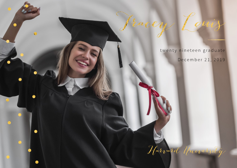 Goldie Dots - Graduation Announcements