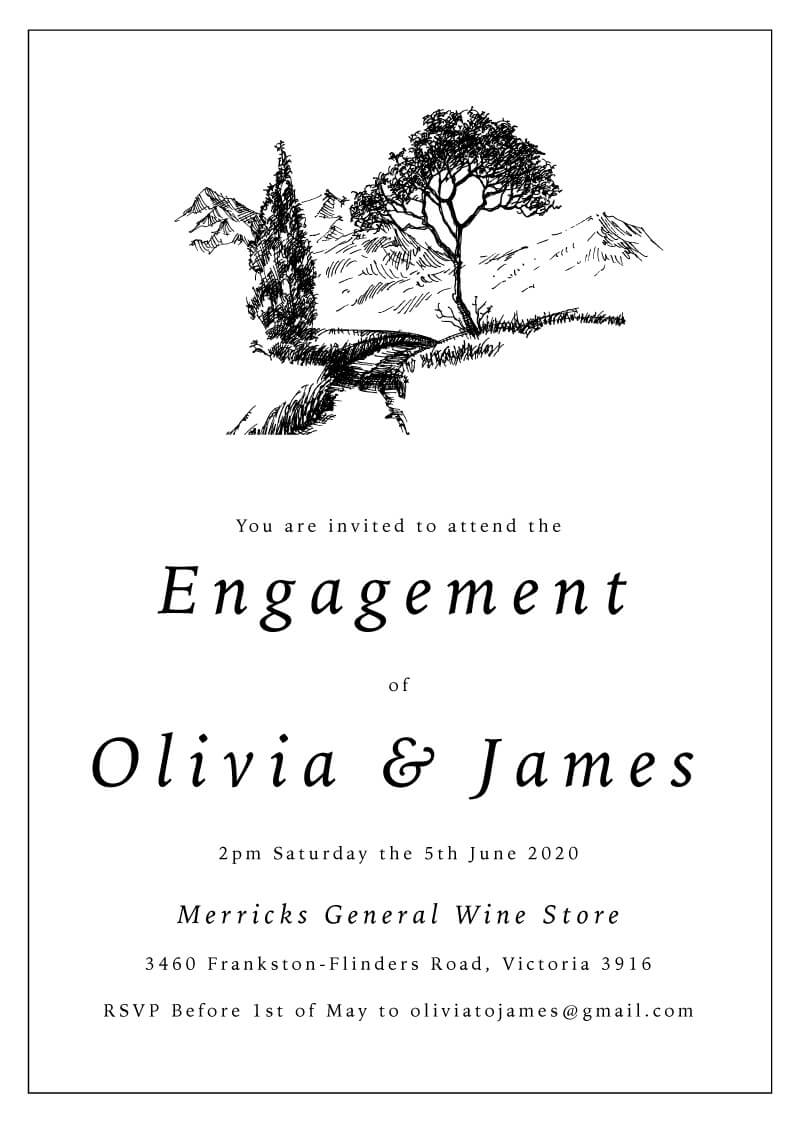 Love Land Engagement Invitations - Digital Printing design preview