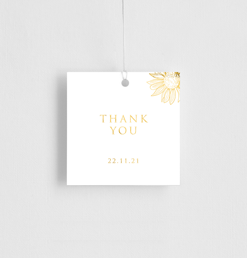 Golden Sunflower - Gift Tags