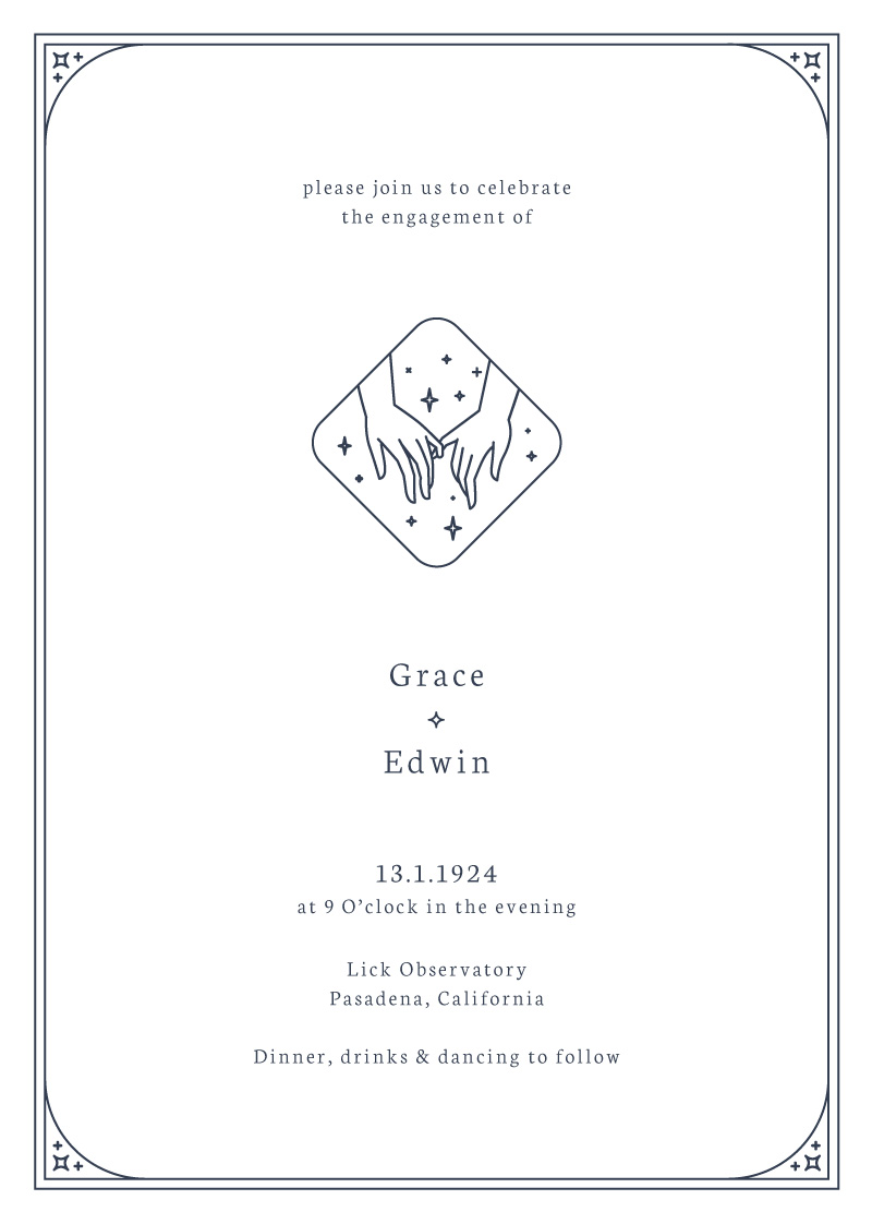 Ad Astra - Engagement Invitations
