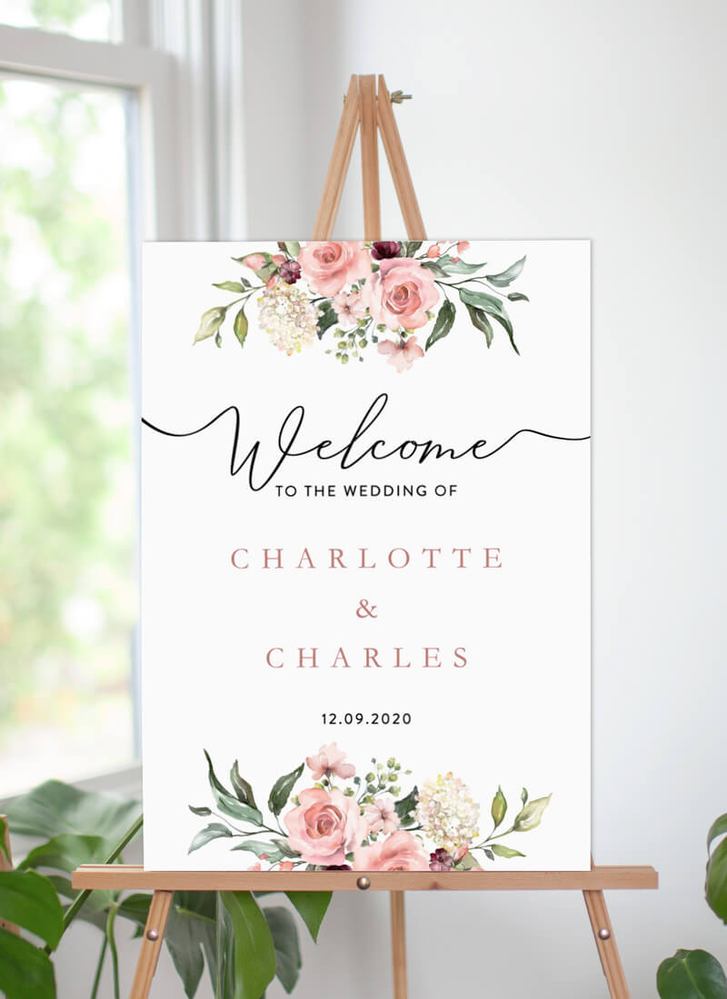 Burnt Butter Cakes Wedding Signs - Digital Printing design preview