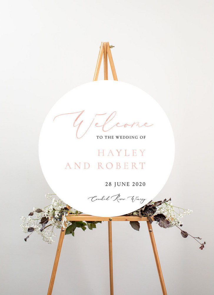 Rose Et Gris - Wedding Signs