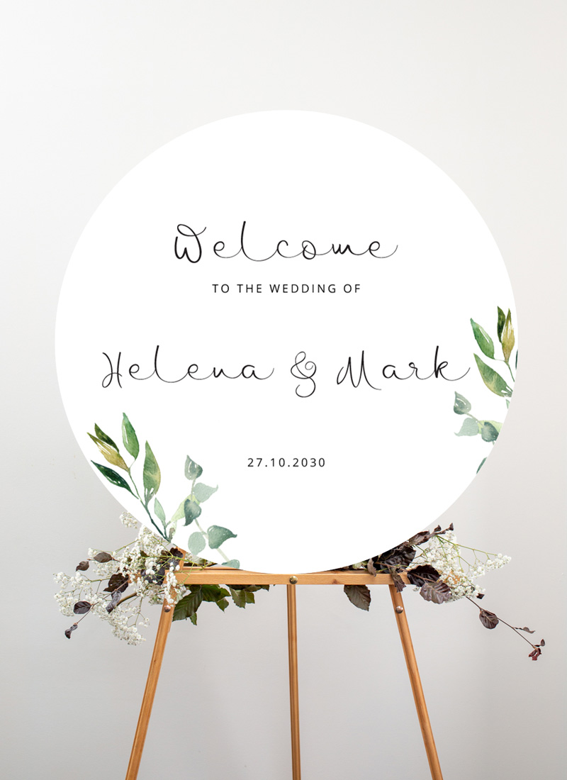 Garden Window Wedding Signs - Digital Printing design preview