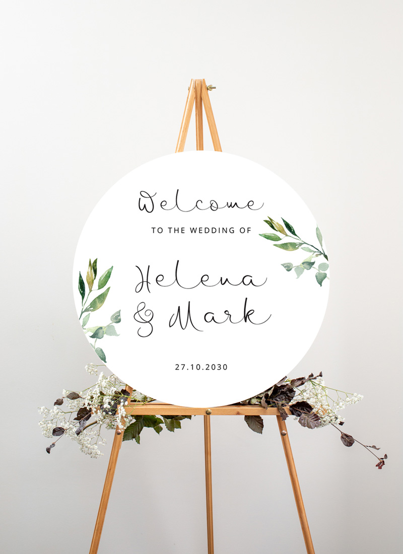 Garden Window Wedding Signs - Digital Printing design preview