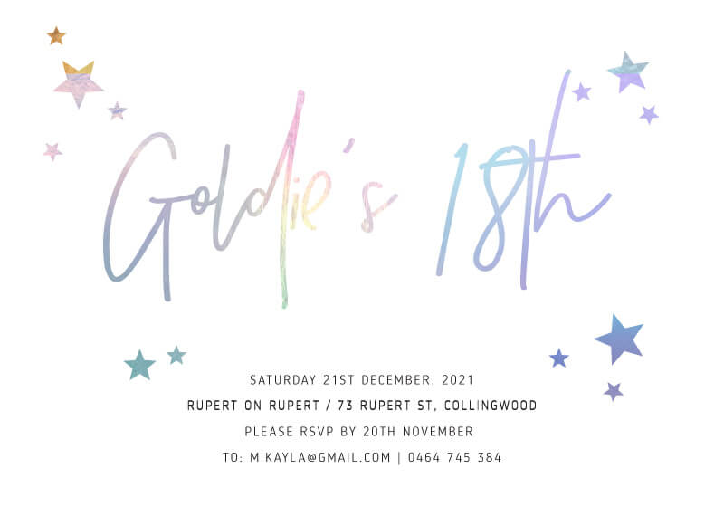 All That Shimmers - Birthday Invitations